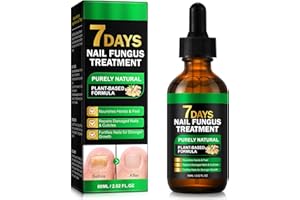 WEIWEILA 7 Days - Sérum naturel pour ongles au gingembre, huile de jojoba et de tournesol - Restaure les ongles endommagés, soin anti-fongique pour ongles des pieds et des doigts - 60 ml