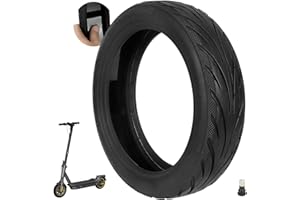 ‎VOLOHAS VOLOHAS 60/65-6,9 Tubeless Reifen mit Ventil für Ninebot Max G2/G2D/G2E/G65/F3/F3 Pro Hinten Scooter 10'' Ersatzräder Hochelastische Ersatz Reifen mit Live-Kleber Reparierbar Pannensicher (1 Stück)