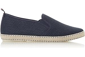 DUNE LONDON Dune Mens FIN Mesh Espadrille Shoes Flat Heel Espadrilles