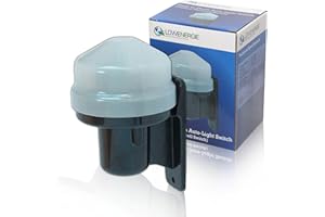 LOWENERGIE PHOTOCELL Acorn Kit Light Sensor – Automatic Dusk to Dawn Switch, Outdoor Daylight Sensor, Energy Saving, Waterproof, Easy Fit, Security & Garden Lighting Controller