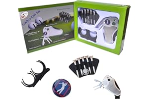golfeur S Best Coffret cadeau de golf : Outil-Passage Comptoir, Relève-pitch Outil réparation, Tendeur Club Groove Cleaner, Tees de ceinture Ceinture pour les boules, Idée de cadeau pour homme femme