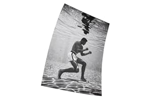 ASHER Poster Muhammad Ali Underwater Boxing Sports Poster 15 x 23 pollici (38 cm x 58 cm) (380 mm x 580 mm)