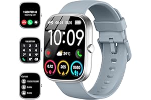 UAUE Smart Watch for Men Women Answer/Make Calls, 1.91" Fitness Watch with Heart Rate Sleep Monitor, Step Counter Fitness Tracker, 110+ Sports Activity Trackers IP68 Waterproof Smartwatches for Android IOS