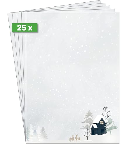 Weihnachtspapier A4 | Weihnachtsbriefpapier beidseitig bedruckt, 50 Blatt | Premium Briefpapier Weihnachten Winter Blue Aquarell Goldlook Sterne Weihnachtspapier A4 | Weihnachtsbriefpapier beidseitig bedruckt, 50 Blatt | Premium Briefpapier Weihnachten Winter Blue Aquarell Goldlook Sterne