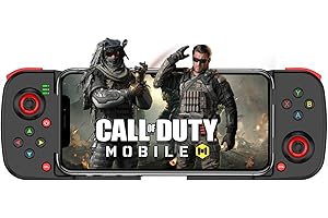 Megadream Wireless Game Controller für iPhone, MFi Bluetooth Mobile Gamepad Joystick für iOS/Android, für iPhone15/14/13 Pro/12/11/Samung Galaxy, OPPO, Oneplus, Huawei, Direct Play (Blcak)