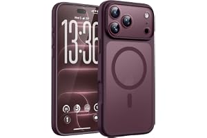 TOCOL Coque pour iPhone 18 Pro Max, Compatible avec MagSafe, Bordeaux | Anneau Magnétique Intégré, Protection…