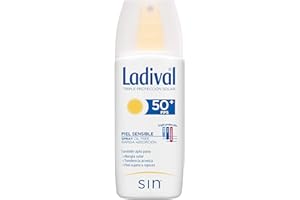 Ladival Protector Solar corporal FPS 50+ oil free para pieles sensibles (alérgicas, tendencia acnéica y pieles rosáceas) en Spray - 150ml