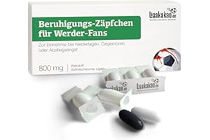 Ligakakao Beruhigungs-Zäpfchen® für Werder Fans | Lakritz-Zäpfchen für Werder Fans zur Einnahme bei Niederlagen, Gegentoren & Abstiegsangst | Mehr verrückte Männer Geschenk Fanartikel über „Farbe“