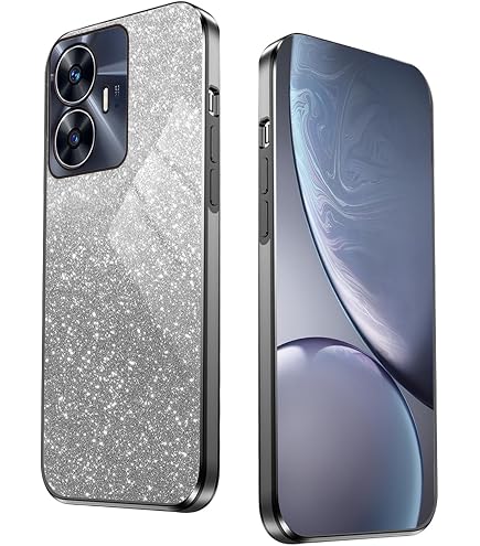 GOKEN Cover Per Realme C67 4G: Custodia Armor Con Anello Metallico 360° E Protezione Scivolo Per Fotocamera - Nero