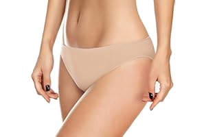 DANSHOW Calzoncillos de Ballet para niñas Ropa Interior de Corte Alto para Mujer Ropa Interior Desnuda sin Costuras