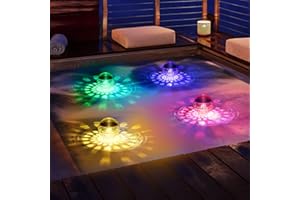 MORXINLE Schwimmende Solar-LED-Poolleuchte,Solar Schwimmkugel LED Disco Licht IPX6 Wasserdichte Poollichter Glow Poolbeleuchtung Deko für Teich,Aquarium,Badewanne Solarlicht Teichbeleuchtung Party Zubehör (4)