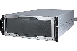 HCX Nexus Series NX465 Chassis per Server 4U, Montaggio su Rack 19", Grande Lunghezza di 650mm, 15 Alloggiamenti per 3.5" HDD, Fino a EEB/E-ATX M/B e ATX PSU