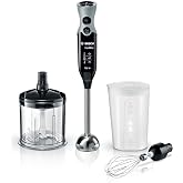 Bosch, Hand Blender, ErgoMixx, 750W, Black, Grey, MSM67160 | Powerful and 12 speeds plus turbo button.