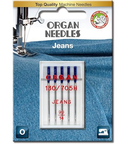 Organ ELx705 Overlocker Punto di Copertura Aghi Misura 80/12 X Pz. 5