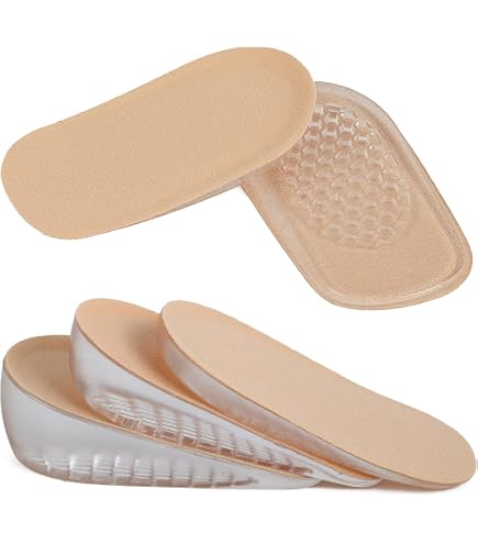 Semelles Orthopédiques Stratustep - Gain Taille 1.5-3.5cm, Soutien Voûte Plantaire, Gris - 6