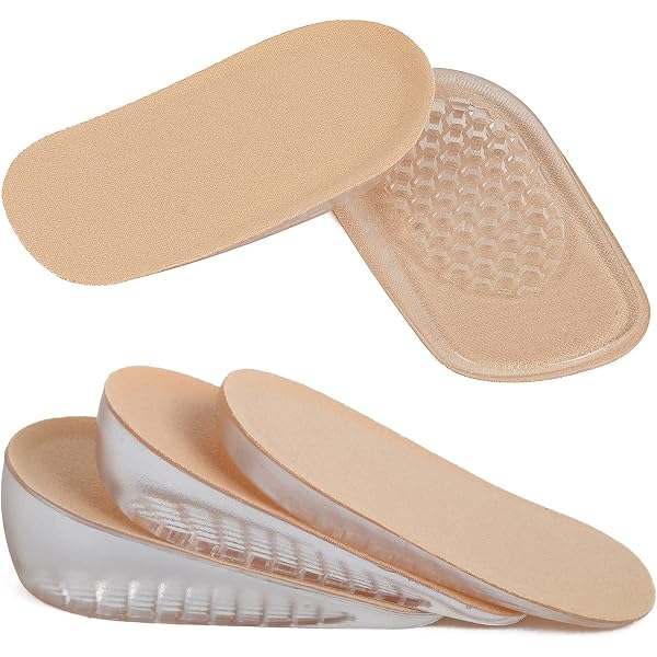Semelles Rehaussantes En Gel Silicone - Insertions 5 Couches Ajustables +4cm - Anti-dérapant - Homme