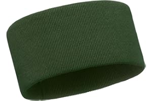 Bubalove - Stirnband kinder mädchen - Handgenähte Stirnbänder - Baby Haarband Baumwolle - schweißband für herbst und winter - 2-12 jahre - 1 Stück - Grün