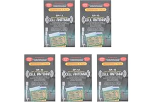 GOWENIC 5 Uds Amplificador de Antena de Teléfono Móvil, Pegatinas de Refuerzo de Señal de Teléfono Móvil con Adhesivo Trasero, para Walkie Talkies, Zumbadores