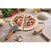 PREMIUM PİZZA YAPIM SETİ I KESİCİ RULET, HAMUR A&Ccedil;MA RULOSU, PİZZA K&Uuml;REĞİ
