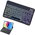 Generic Bluetooth keyboard RGB backlit for tablet,laptop,pad,smartphone, Arabic/English 10 inches (black)
