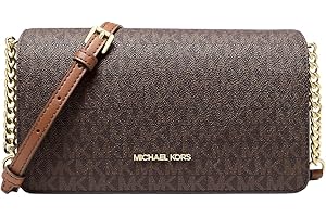 Michael Kors Jet Set Bolso cruzado con logotipo Signature Marrón