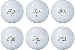 Lynx Junior Ai Hi-Fly Golf Balls 6 Pack In Green – Lightweight Distance Balls for Kids with Higher Spin and Control, Premium Junior Golfing Accessories and Gifts
