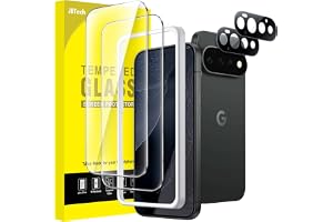 JETech Skärmskydd med Linsskydd för Google Pixel 11 Pro, 2+2-Pack | 9H+ Splitterfritt Härdat Glas, Enkel Installation, Kompatibel med Fingeravtrycksupplåsning, Hög Klarhet, Anti-Fingeravtryck