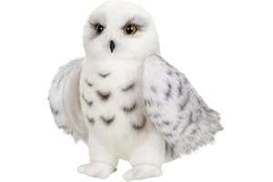 JazRvr Eule Kuscheltier, Schneeeule Kuscheltier, 20 cm Weiche Plüschfigur, Kinder Und Fans, Perfekt Für Geburtstage Und Thementage