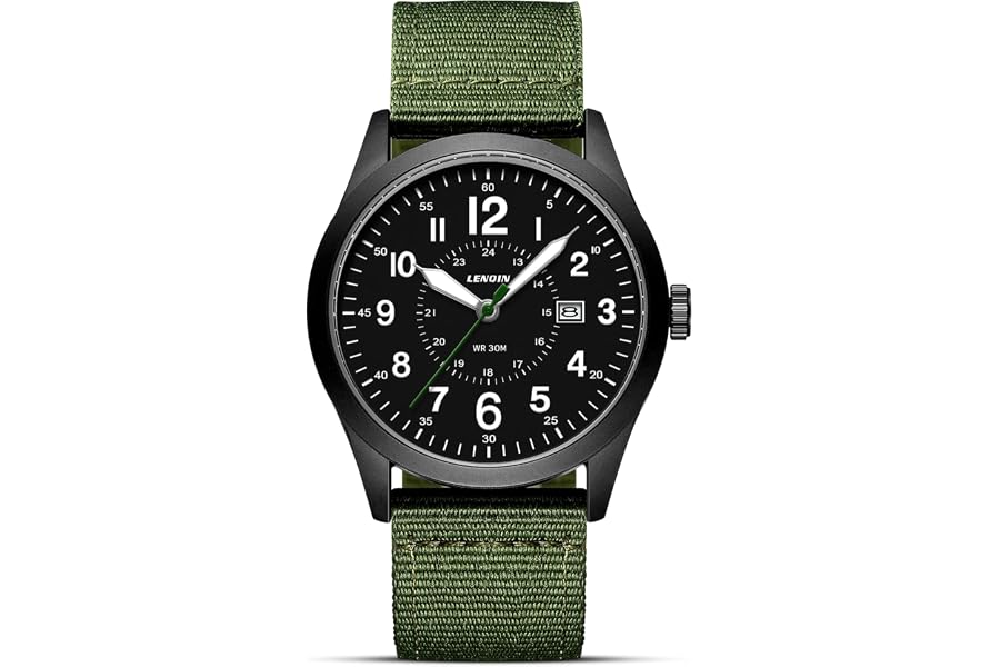 LN LENQIN Reloj Hombre Relojes Militares Relojes Analógicos Cuarzo Hombres | Relojes De Pulsera,Impermeables,con Fecha R