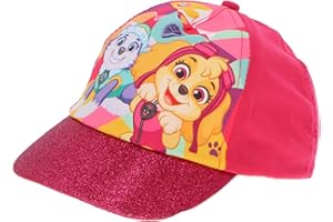 EPLUSM PAW Patrol Baseball Cap, Kappe Sonnenhut für Mädchen mit Klettverschluss ab 2-10 Jahren, 100% UV Schutz Sommer Geschenk