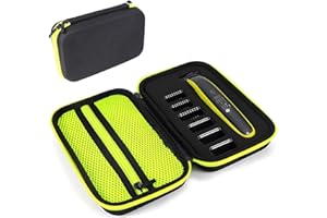 KORSAOT Tasche für Philips One Blade QP2520, QP2530, QP2570, QP2590, Eva-Hartschalenkoffer mit Schwamm, Case für Philips One Blade Aufbewahrungstasche für Rasierer und Anderes Rasierzubehör, Grün