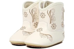 Cheerful Mario Baby Boys Girls Booties Baby First Walking Shoes Baby Cowboy Boots Soft PU leather Easy Fastening