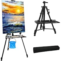 Chevalet D'artiste Réglable En Aluminium RRFTOK Pour Peinture Sur Toile Hauteur De 432 A 1676 Cm Sac De Transport Pour Dessinsol Et Jeux Video