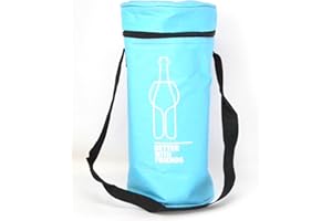 WONDERFUL Bolsa Térmica Portátil 'Better with Friends', 3L, Azul, con Correa para Bebidas, Nevera