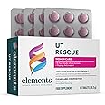 Elements UT Rescue - Supplement for Urinary Tract Support with D-mannose Cranberry Extract and Birch Leaf Extract, to Complement The Body's Natural UT Cleaning Process, Non-GMO Gluten Free 60 Tablets