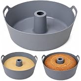 Savarin Silicone Mould 21 cm, Crown Cake for Air Fryer and Oven | BPA Free Air Fryer 4-9L Centre Hole Non-Stick Cake Pan Cake