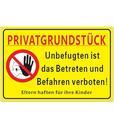 Schild Achtung Kein öffentlicher Spielplatz Hinweis Warn-Verbotsschild P0085