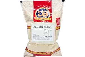 GINCO Almond Flour 1kg Blanched Ground Premium Quality Almonds, Gluten Free, Low Carb and High Fiber Blanched Almond Flour Perfect for Keto, Natural Almond Flour Suitable for Vegetarian and Vegan Diets