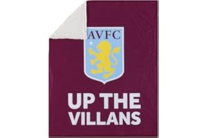FOCO Premier League Football Aston Villa Fan Sherpa - Coperta in peluche