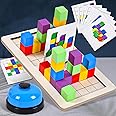 LEDPTS.jP Two Person Battle Three-Dimensional Building Blocks, Children's Puzzle Table Games, Spatial Early Education Thinking Training, Parent-Child Interaction Kindergarten Toys