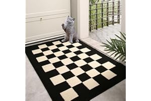 Foeska dywan w szachownicę, nadaje się do mat podłogowych wewnątrz i na zewnątrz, wewnętrzne maty próżniowe, antypoślizgowe wycieraczki dla kotów, wycieraczki dla psów, wejścia, drzwi wejściowe,