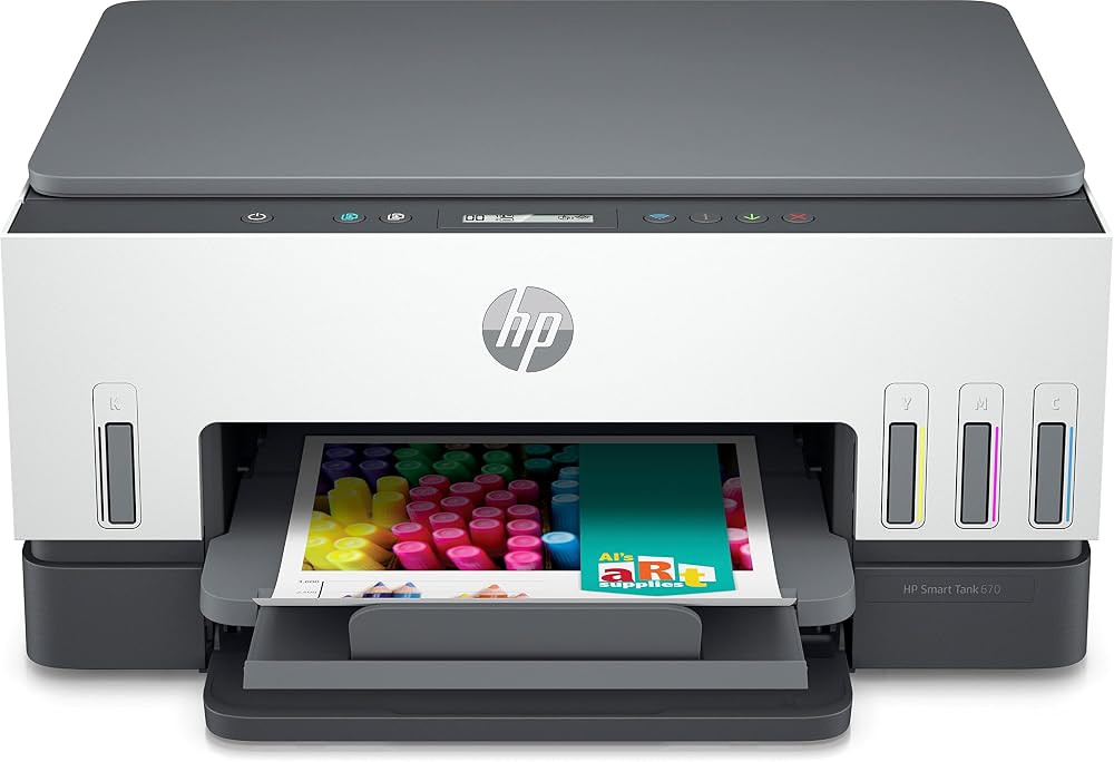HP Smart Tank 670 All-in-One yazıcı, Baskı, Tarama, Kopyalama, Kablosuz, 6UU48A