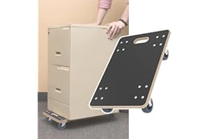 NAIZY 1 chariot de transport 60 x 40 cm roues universelles avec frein jusqu'à 200 kg pour la maison supermarché