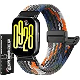 Rongep [&Ouml;rg&uuml; Loop] Xiaomi ile Uyumlu 22mm Kordon Redmi Watch 5 Active/Lite/Watch S5/S4/S3/S2/S2 Pro/S1/S1Pro 46mm i&ccedil;in Manyet