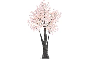 ‎LUMINEA Luminea Leuchtbaum: LED-Deko-Kirschbaum, 384 beleuchtete Blüten, 150 cm, für innen & außen (Leuchtbaum außen, LED, Weihnachtsbaumbeleuchtung)