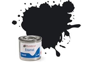 Humbrol Enamel Paint 14ML No 21 Black - Gloss
