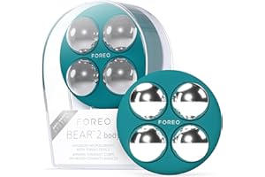 FOREO BEAR 2 body, Tonificador corporal con Advanced Microcurrent, Masajeador celulitis y drenaje linfático, Reafirma y define, Anticelulítico, Evergreen