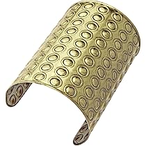 Bracciale Bronzo Con Rivetti WIDMANN - Accessorio Costume Egiziano, Cleopatra, Supereroina - Foto 9