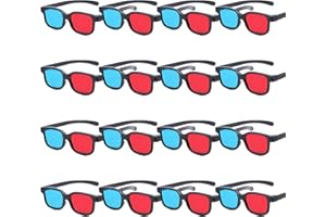 TOUMEI 3D rosso-blu Occhiali 3D per la visione di film, giochi e immagini 3D in formato rosso-blu. Compatibili con i normali monitor per computer, TV, proiettori Occhiali per Home Theater（Confezione da 16）