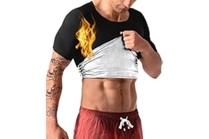 NANO HERTZ Maglietta Sauna Dimagranti Canotta Snellente Sudorazione Sportivi Tuta per Sudare Palestra Fitness Corsa Yoga Uomo